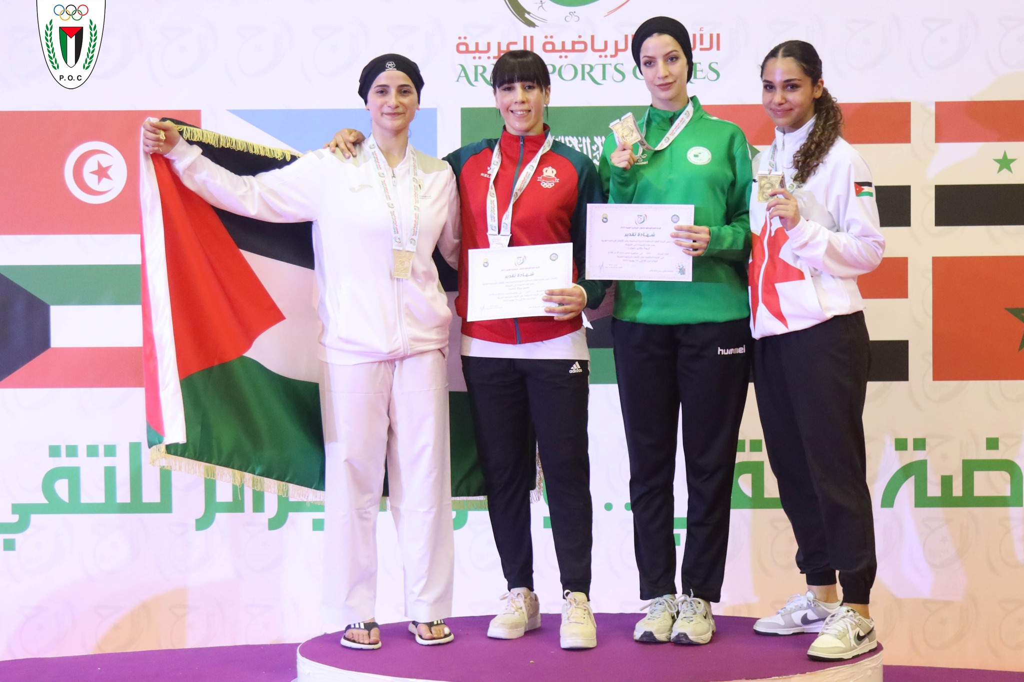 Hala Al-Qadi Makes History: Proudly Wearing Palestine's Flag 